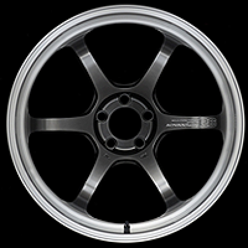 Advan R6 18×9.5 +25 5-112 Machining & Racing Hyper Black Wheel