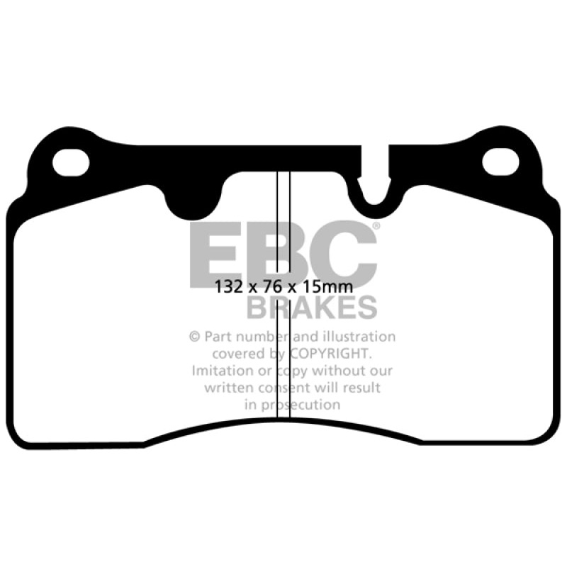 EBC 04-12 Aston Martin DB9 5.9 Yellowstuff Front Brake Pads