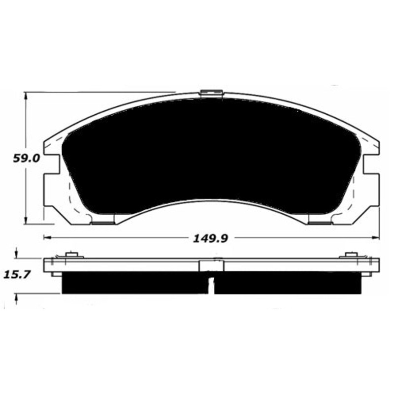 Porterfield Brake Pads for 2016 MITSUBISHI Lancer Ralliart 2.0L Turbo