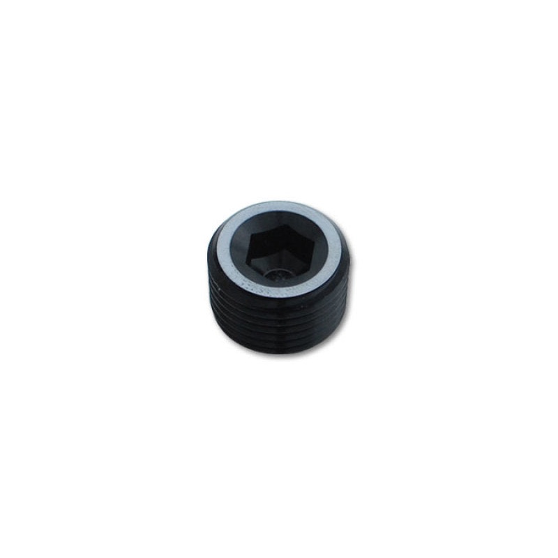 Vibrant 3/4in NPT Socket Pipe Plugs – Aluminum
