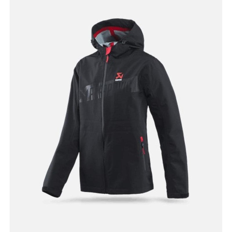 Akrapovic Mens Corpo Rain Jacket Black – L