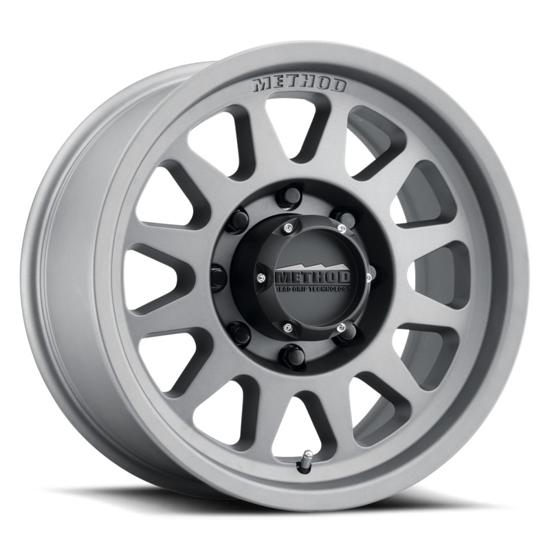 Method MR704 HD 17×9 18mm Offset 8×6.5 130.81mm CB Matte Titanium Wheel | MR70479080818H
