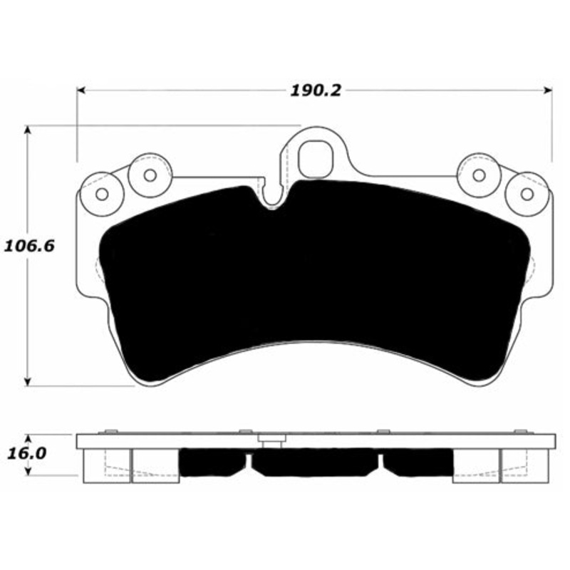 Porterfield Brake Pads for 2009 VOLKSWAGEN TOUAREG 350mm F/Discs