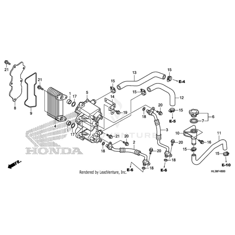 Stay, Water Hose Clip by Honda