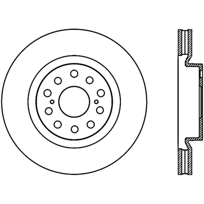 StopTech 07-17 Lexus LS460 Front CRYO Rotor