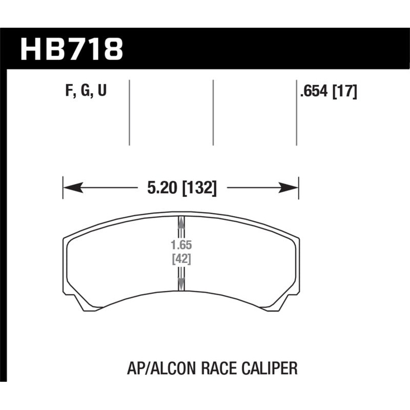 Hawk AP Racing/Alcon HPS Street Brake Pads