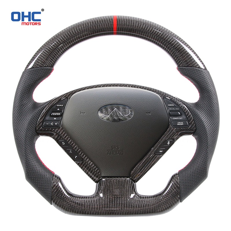 OHC Motors Carbon Fiber Steering Wheel for Infiniti G37 G25 G37X