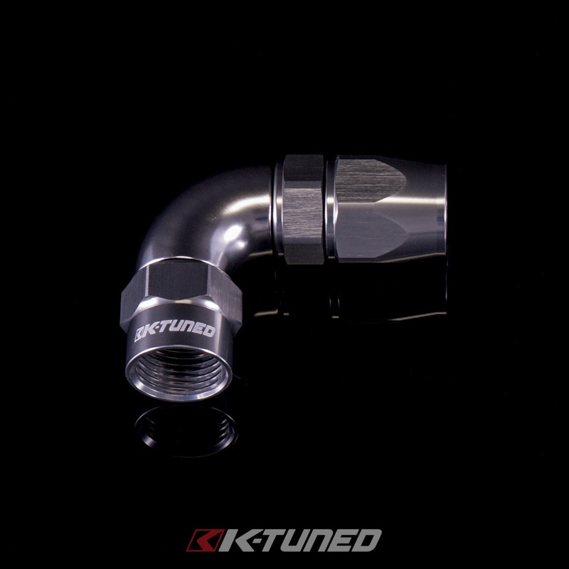 Aluminum Hose End 90 (Titanium)