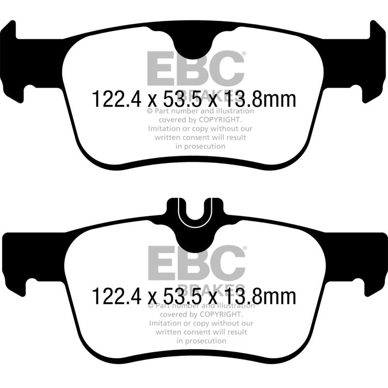 EBC 2017+ Honda Civic Turbo Type-R 2.0L Yellowstuff Front Brake Pads