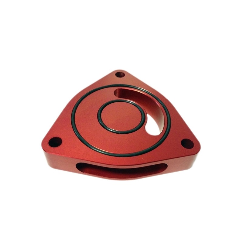 Torque Solution Blow Off BOV Sound Plate (Red): Dodge Neon SRT-4 03-05