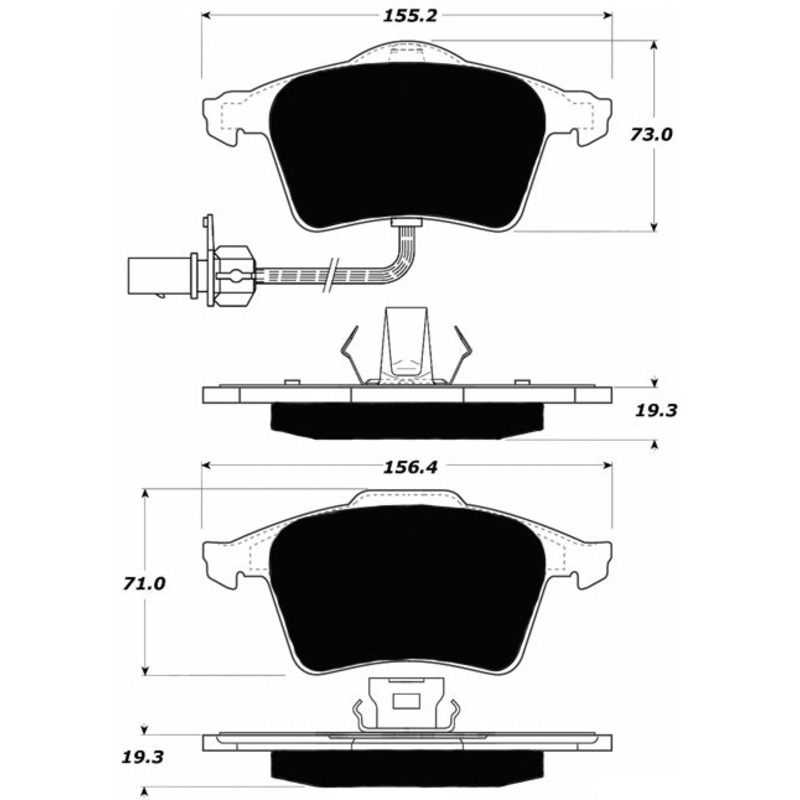Porterfield Brake Pads for 2005 AUDI A4 Quattro – 2.0L Turbo