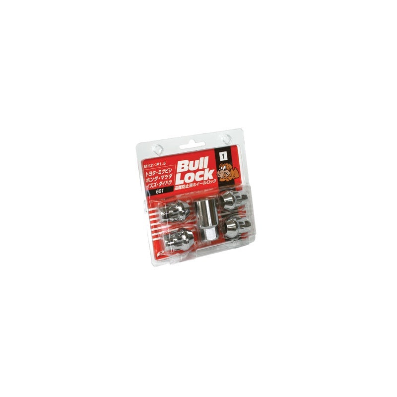 Project Kics – Bull Lock 4 -Piece Lock Set Black or Chrome – 19mm
