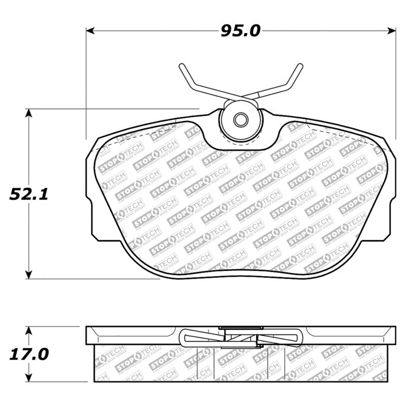 StopTech 87-93 Saab 900 Street Select Brake Pads Front – Rear