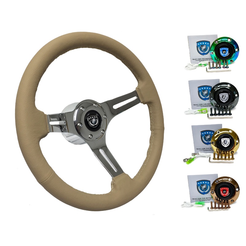 1999-04 Porsche 911 (996) Steering Wheel Kit | Tan Leather | ST3012TAN
