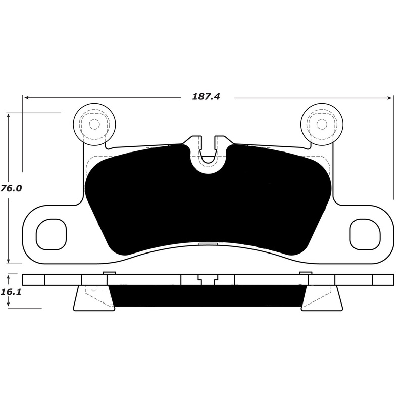 Porterfield Brake Pads for 2011 VOLKSWAGEN TOUAREG 330mm F/Discs