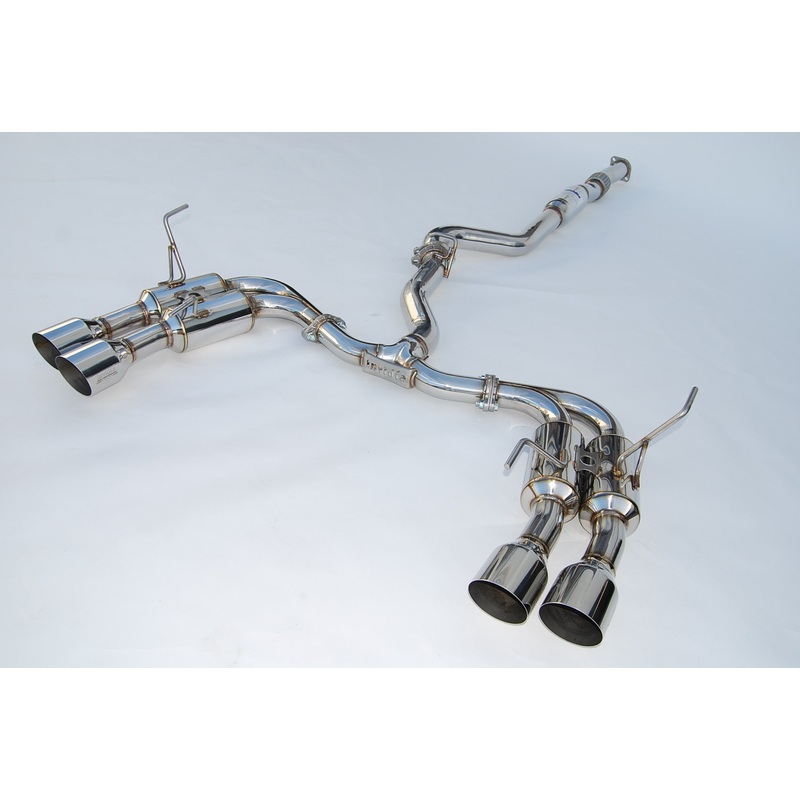 Invidia Gemini Single Layer Quad Stainless Steel Tip Cat-back Exhaust 2015-2019 Subaru WRX / STI