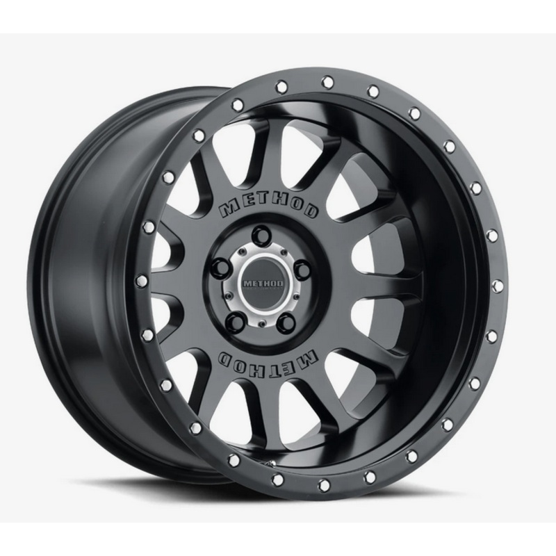 Method MR605 NV 20×9 -12mm Offset 5×5 71.5mm CB Matte Black Wheel