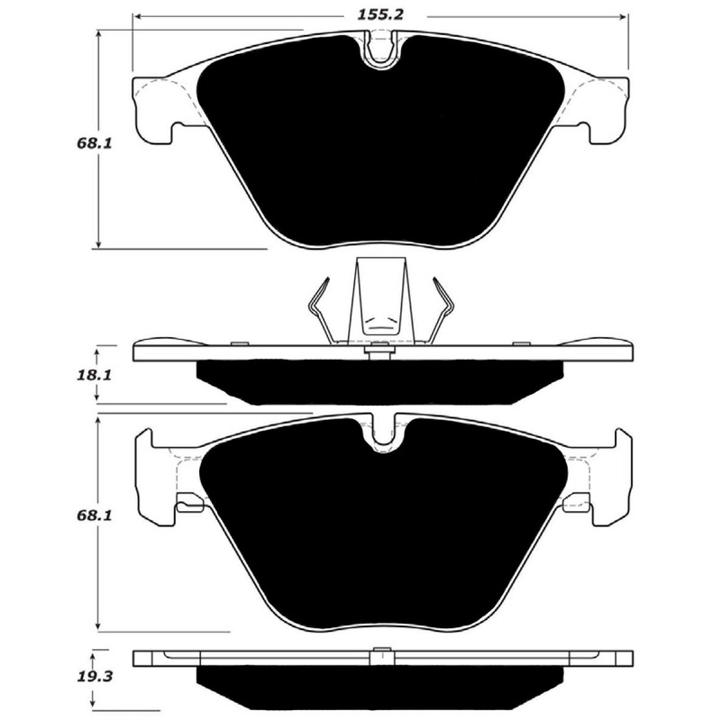 Porterfield Brake Pads for 2013 BMW 535i xDrive