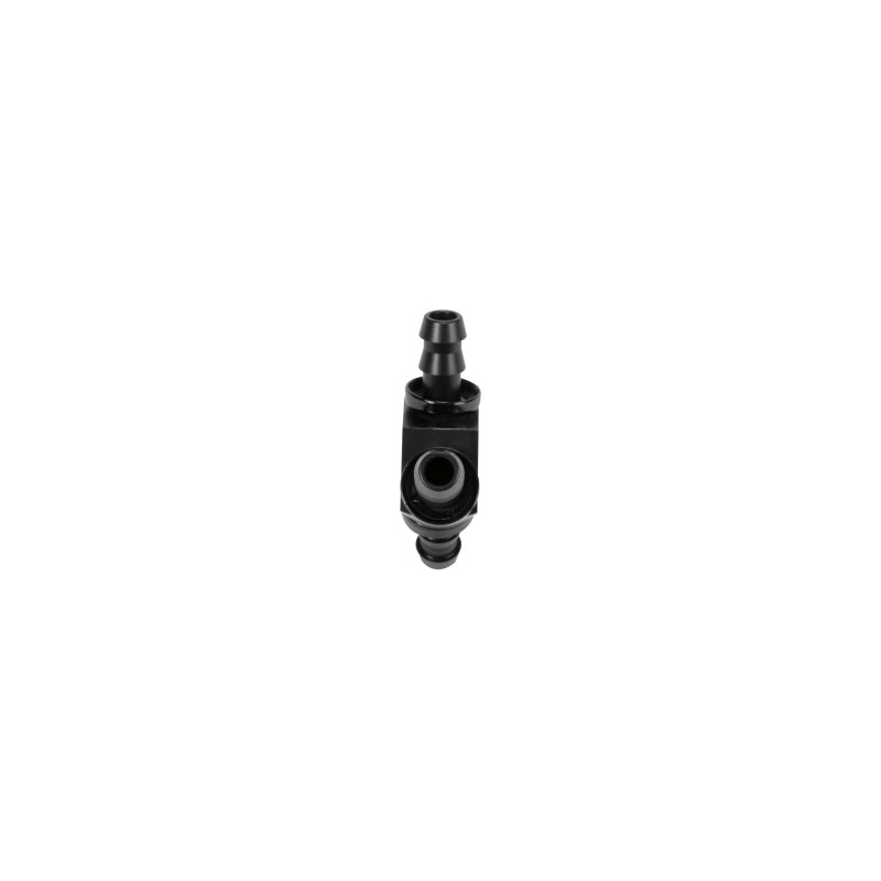 Fleece Performance Universal 3/8in Aluminum Y Barbed Fitting (For -6 Pushlock Hose) – Black Anodized