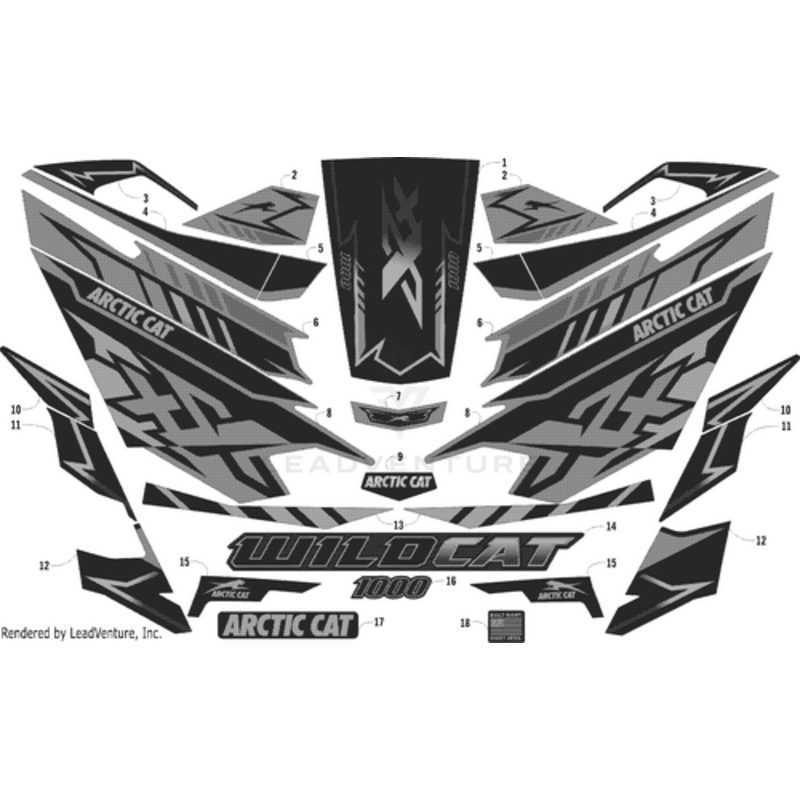 Pillar Decal – Front – Right by Arctic Cat