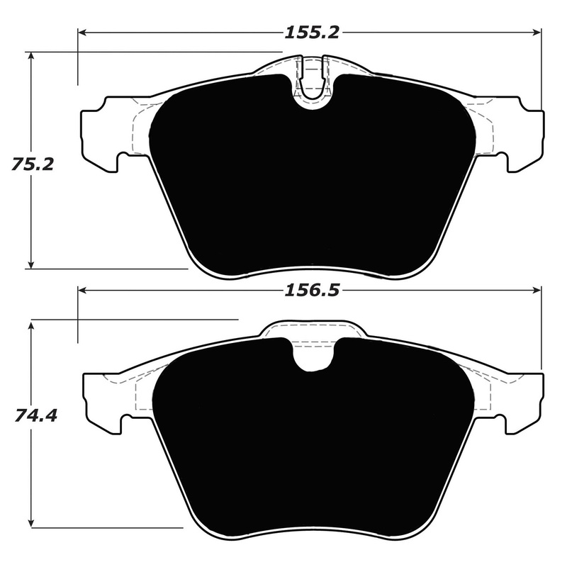 Porterfield Brake Pads for 2006 JAGUAR XJ Sport