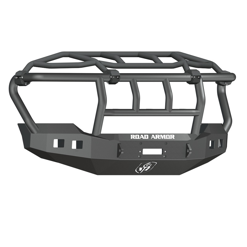 Road Armor 11-16 Ford F-250 Stealth Front Winch Bumper w/Intimidator Guard – Tex Blk