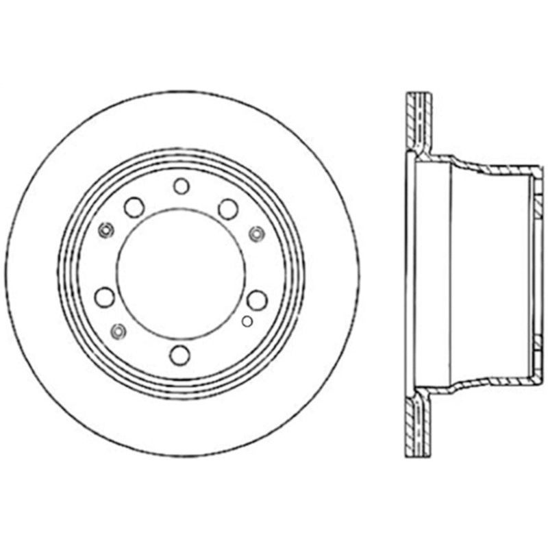 StopTech 87-89 Porsche 944 (Exc Turbo) Drilled and Slotted Right Rear Rotor