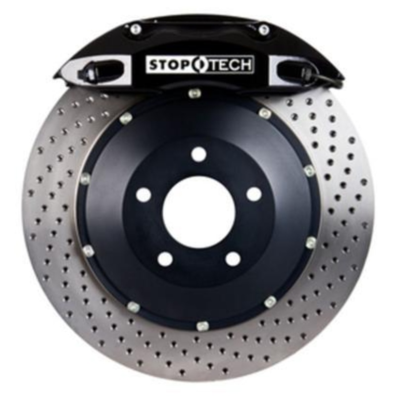 StopTech ST-40 Big Brake Kit Front 355x32mm Drilled Rotors Black Calipers – 15-20 WRX