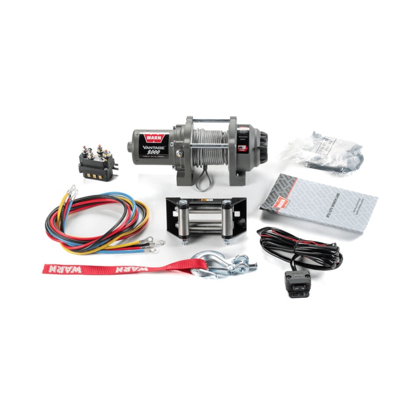 2000 lb. Vantage 2000 Winch W/ Wire Rope By Warn