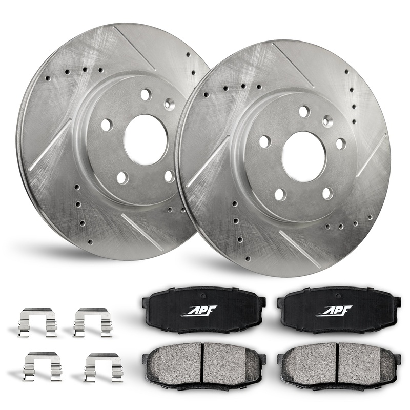 APF Front Brake Kit Rotors and Pads for Kia Sportage 2017-2019