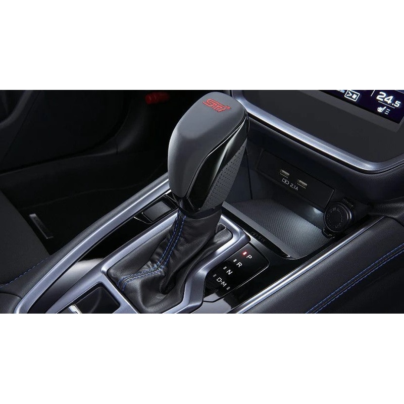 STI [22-25 WRX] CVT JDM Subaru Shift Knob Leather Piano Black | SG117VC000