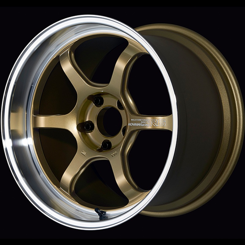 Advan R6 18×10.5 +24 5-114.3 Machining & Racing Brass Gold Wheel
