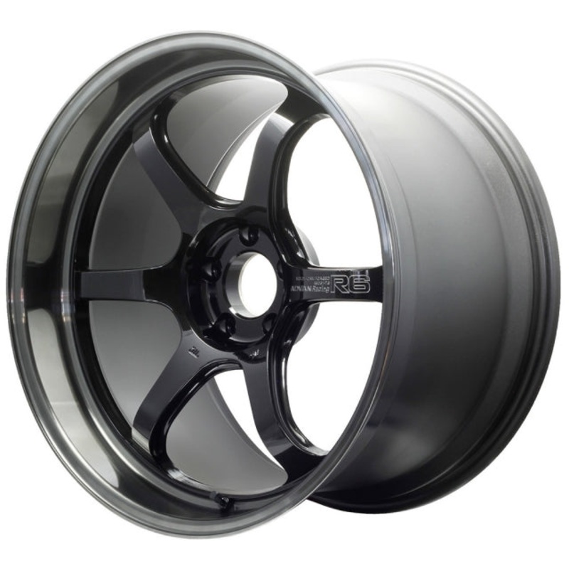 Advan Racing R6 Wheel – 20×10.5 +24 | 5×114.3 | Machining & Black Coated Graphite