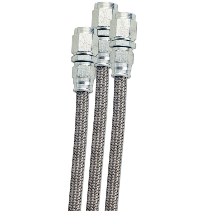 Fragola -3AN PTFE Hose w/ Clear Cover- 3 Feet