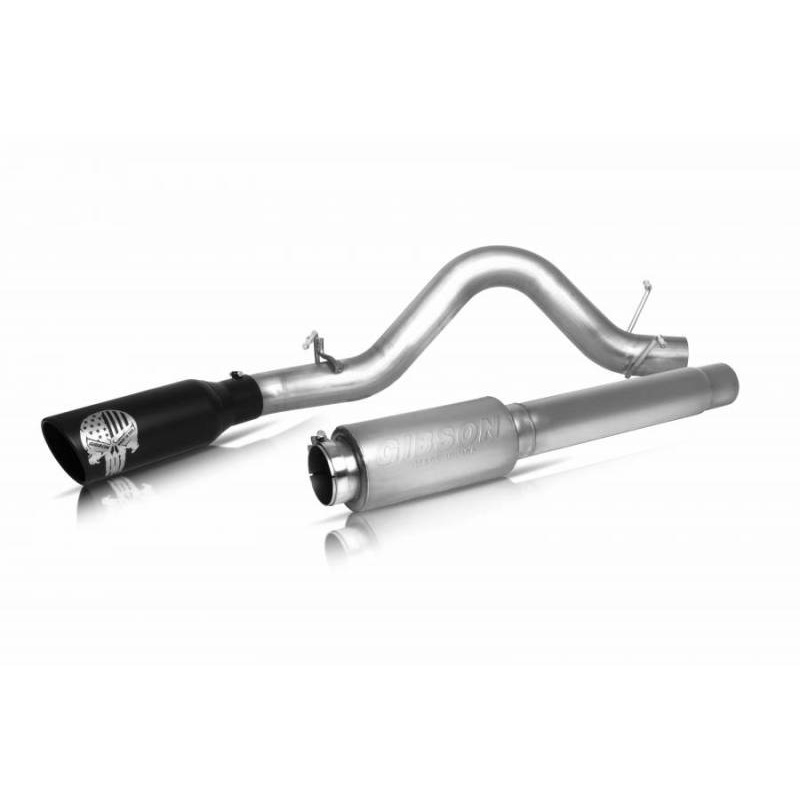 Gibson 08-10 Nissan Titan SE 5.6L 4in Patriot Skull Series Cat-Back Single Exhaust – Stainless