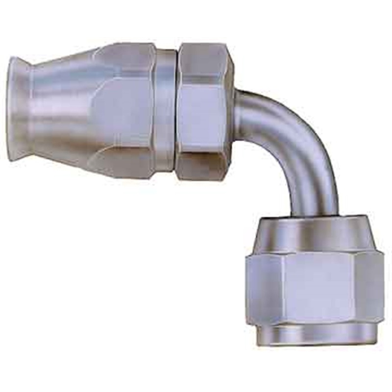 Teflon Racing Fitting; -04AN Hose; 90 deg.