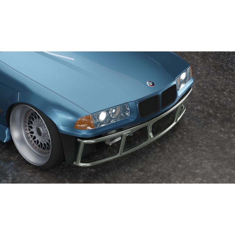 True Focus Fabrication – BMW E36 – Dual Row Front Bash Bar