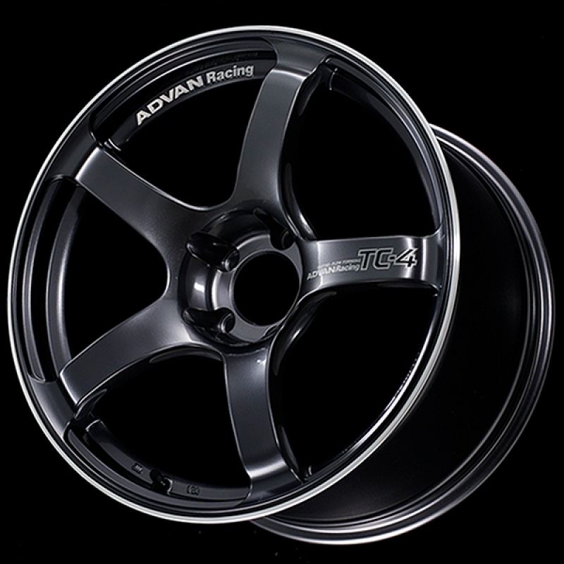 Advan TC4 18×8 +45 5-114.3 Racing Gun Metallic & Ring Wheel