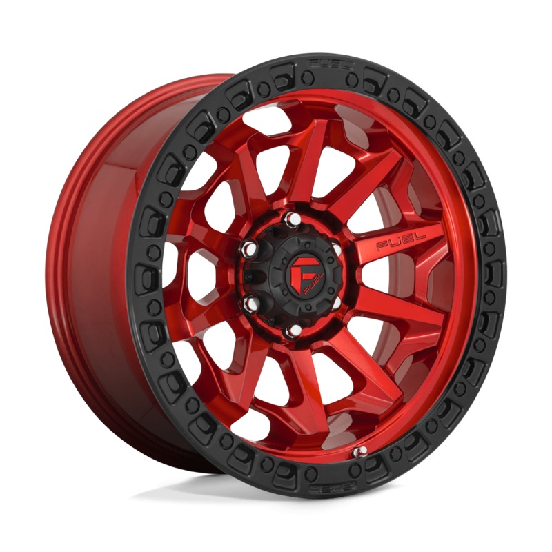 Fuel Wheels D695 Covert 20″ 8×180 Candy Red Black Bead Ring