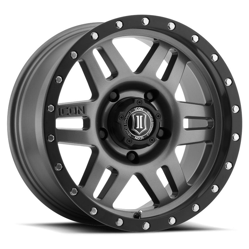 ICON Alloys Six Speed 17″ 6×135 Gun Metal