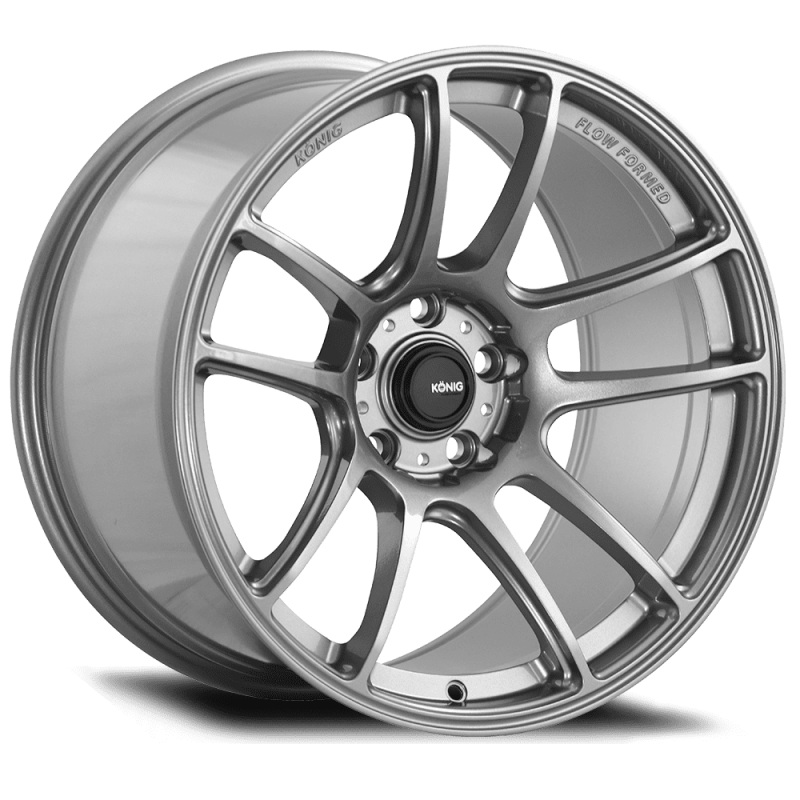 Konig Heliogram 15X8 4X100 ET36 Titanium Metallic Knurled Bead Flow Formed