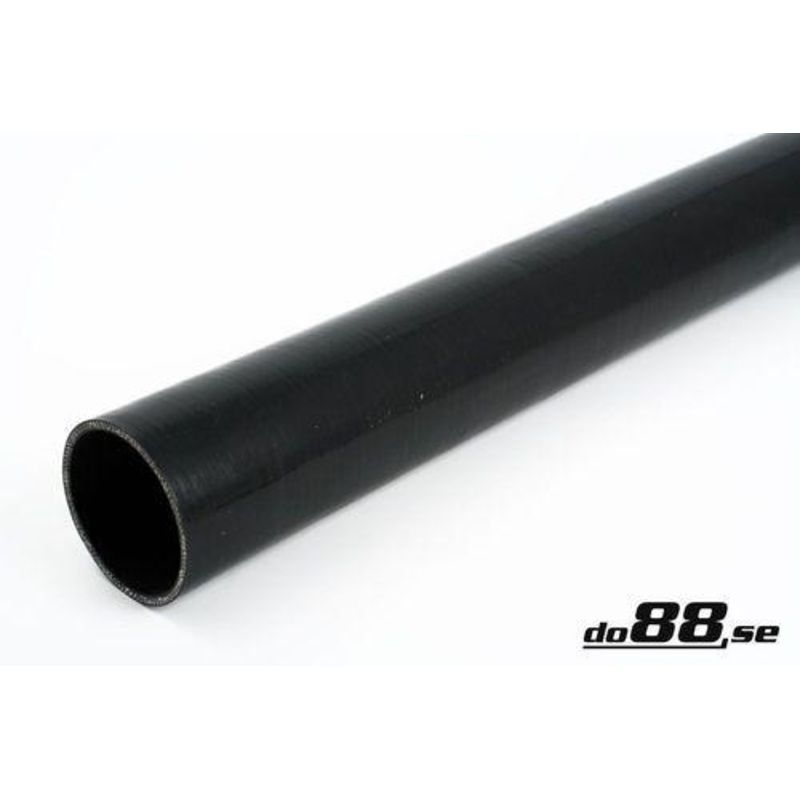 Silicone Hose Black straight length 3,5” (89mm)