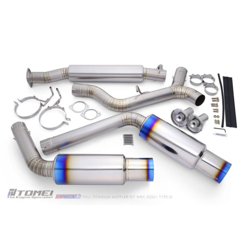 Tomei [22-25 WRX] Expreme Ti Titanium Type-D Dual Exit Catback Exhaust | TB6090-SB06B