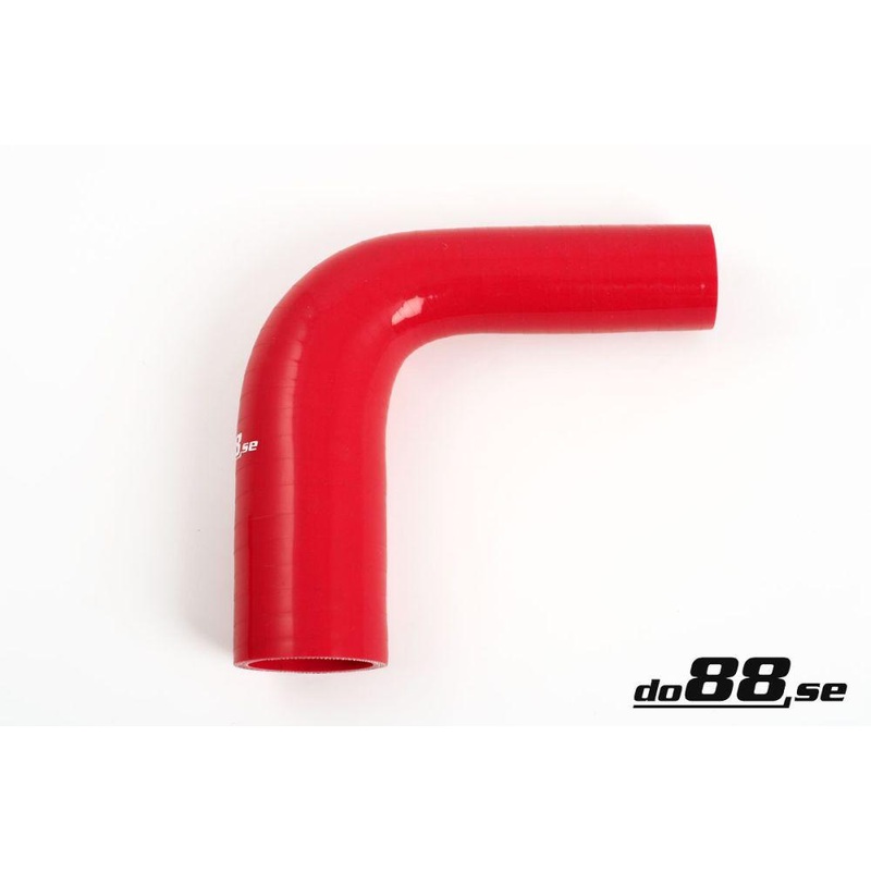 Silicone Hose Red 90 degree 1,375 – 1,5” (35 – 38mm)