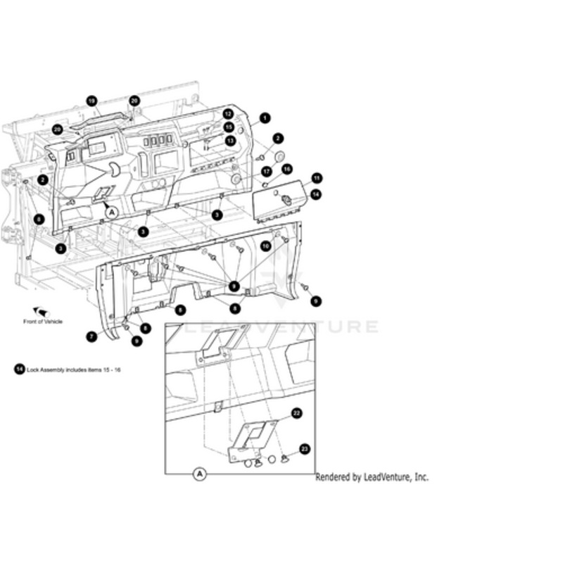 Instrument Panel Upper W/O Charger by Arctic Cat