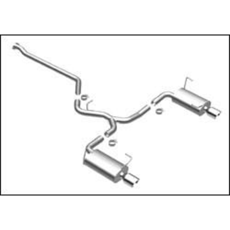 Magnaflow Cat Back Exhaust; Dual Split Rear Exit | 2008-2014 Subaru WRX (16856)