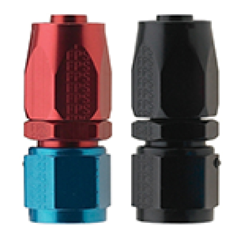 Fragola -6AN Straight Pro-Flow Hose End – Blue/Red