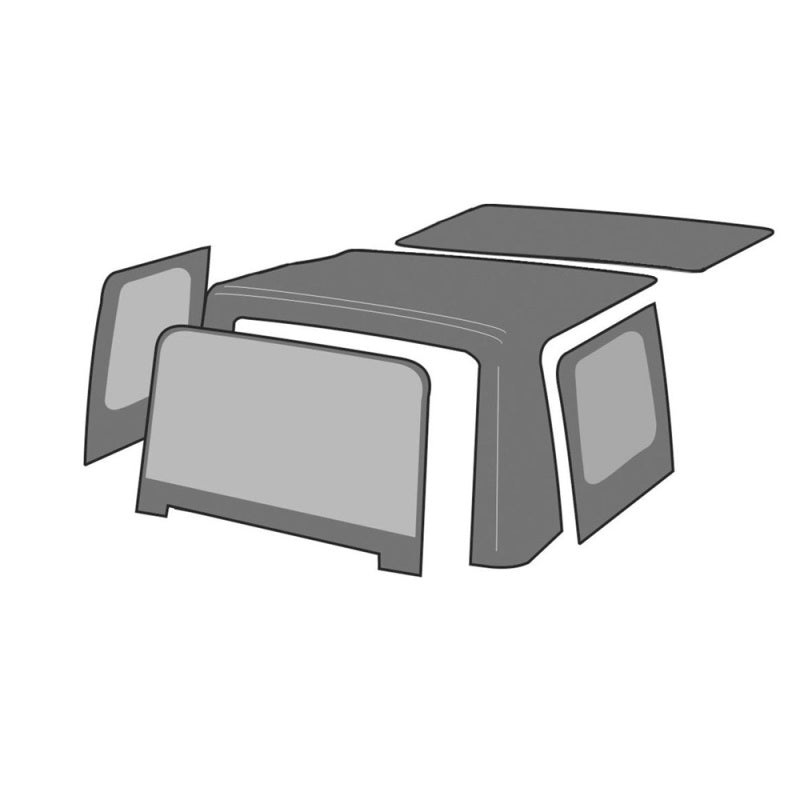 Rampage 1997-2006 Jeep Wrangler(TJ) OEM Replacement Top – Black Denim
