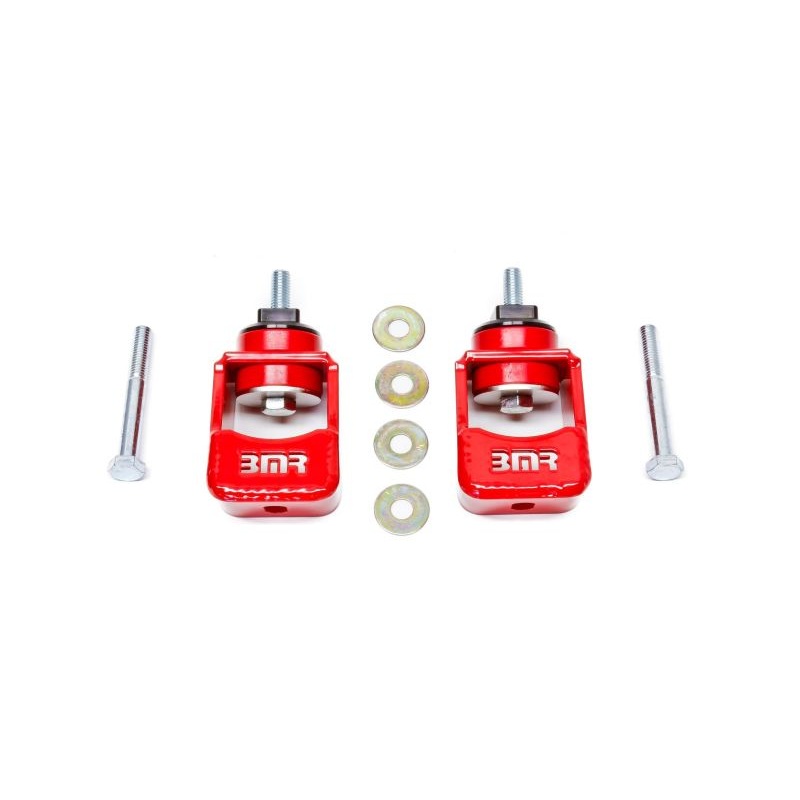 BMR 10-15 5th Gen Camaro Motor Mount Kit (Polyurethane) – Red (Spacers Not Included)
