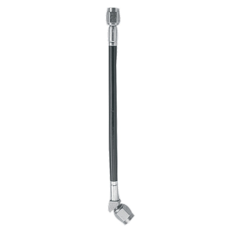 Fragola -3AN Black Covered Assembly Straight x 45 Degree 36in